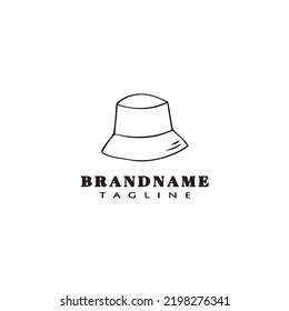 hat logo cartoon icon design template black modern vector illustration