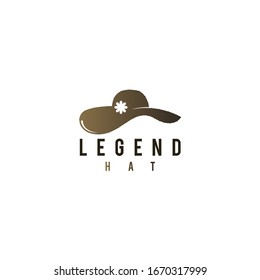 Hat logo concept template vector