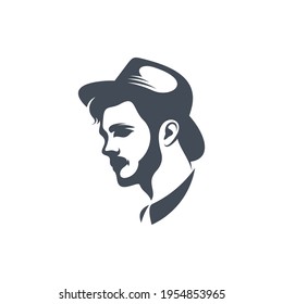 Hat logo design vector illustration, Creative Hat logo design concept template, symbols icons