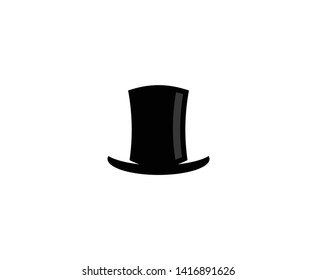 Hat logo gentlemen vector icon 