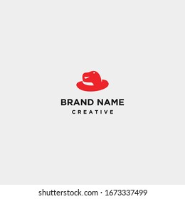 Hat logo template design in Vector illustration 