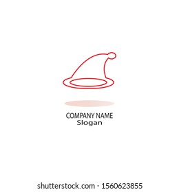 Hat logo template vector icon illustration