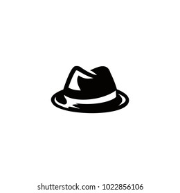 Hat logo vector abstract shape template modern