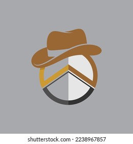 Ilustración de diseño vectorial de logotipo de sombrero.eps
