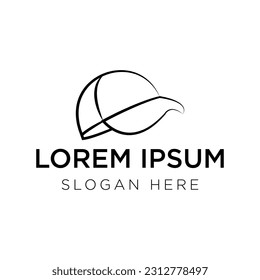 Hat logo vector illustration isolated on white background