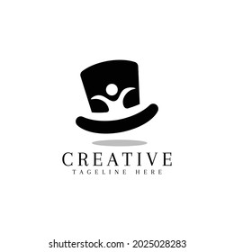 hat magic logo with modern style 