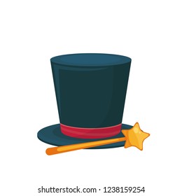 hat and magic wand