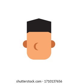 hat man vector isolated illustration