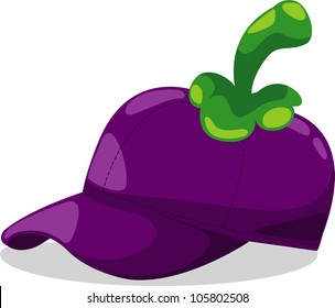 hat Mangosteen fantasy party  illustration