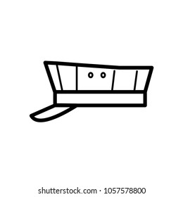 hat marine trandy icon vector template
