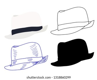  hat for men white