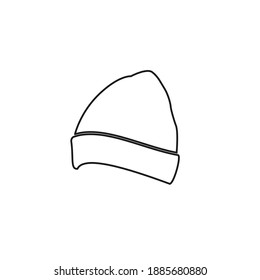 hat model. Cap vector with simple image