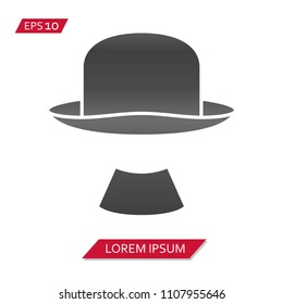 hat mustache vector icon symbol