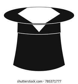 Hat with napkin icon. Simple illustration of hat with napkin vector icon for web.
