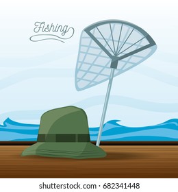 hat and net fishing