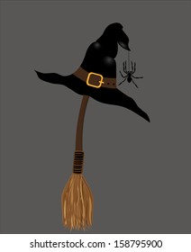 Hat on a broom