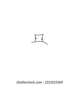 Hat on a white background