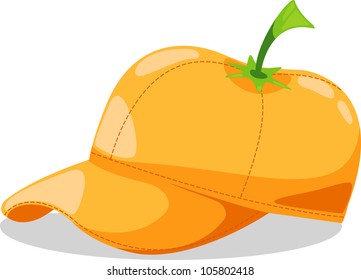 hat orange fantasy party illustration