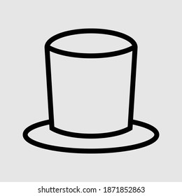Icono de contorno gráfico vectorial aislado
