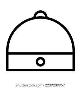 Hat outline illustration vector and logo new year icon perfect. Icon sign from modern collection for mobile concept and web.