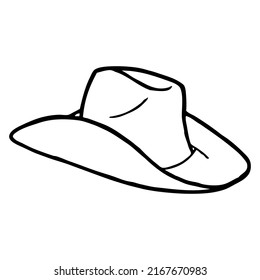 hat outline illustration,isolated on white background,top view