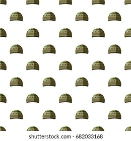 Hat pattern seamless repeat in cartoon style vector illustration