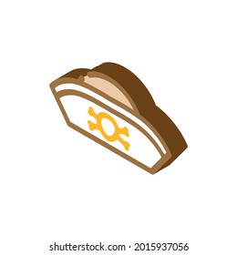 hat pirate isometric icon vector. hat pirate sign. isolated symbol illustration