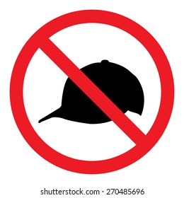 Hat Prohibition Sign