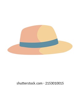 sombrero con icono de cinta aislado