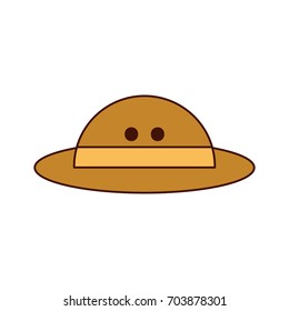 hat safari isolated icon