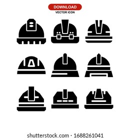 Hut-Sicherheitssymbol oder -Logo einzeln auf Vektorillustration - Sammlung hochwertiger, schwarzer Vektorsymbole

