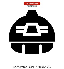 Icono de seguridad o logotipo símbolo de signo aislado Ilustración vectorial - Iconos vectoriales de estilo negro de alta calidad
