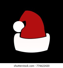 hat Santa Claus,vector illustration