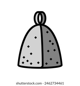 hat sauna color icon vector. hat sauna sign. isolated symbol illustration