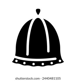 sombrero sauna icono de glifo vector. sombrero sauna signo. símbolo aislado ilustración