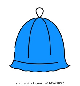 hat sauna line icon vector. hat sauna sign. isolated symbol illustration
