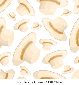 Hat seamless pattern