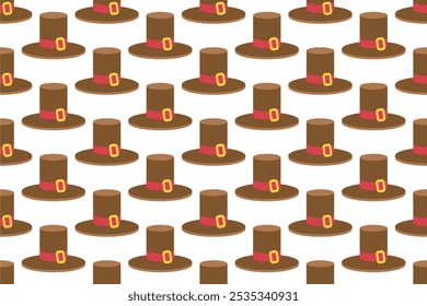 Hat seamless pattern background template