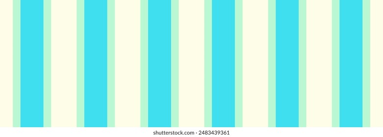 Hat seamless textile stripe, dining room texture lines vector. Ragged fabric pattern vertical background in light and cyan colors palette.