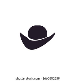 Hat sherif icon logo creative illustration