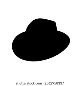 Hat silhouette icon vector design.
