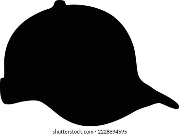 imagen vectorial de la ilustración de la silueta de sombrero