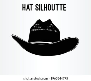Hat Silhouette Vector Illustration Design
