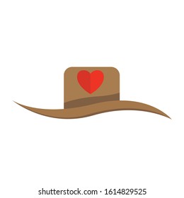 hat simple clip art vector illustration