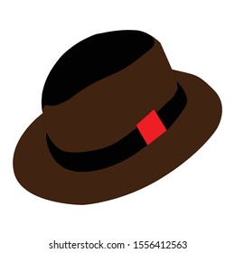 Hat simple illustration clip art vector