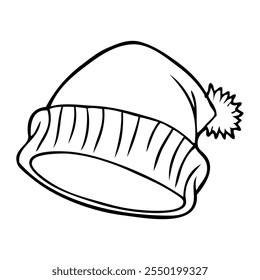 hat sketch vector illustration,isolated on white background,top view