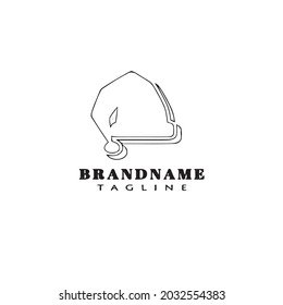hat sleeping logo design template icon modern vector