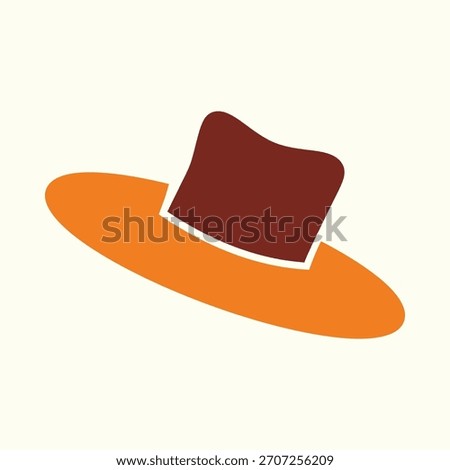 Hat smart trendy vector fascinating amazing design useful Illustration colorful background.eps