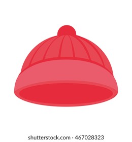 hat snow clothing winter season fashion cold vector graphic isolated illustration