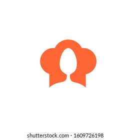 hat spoon logo design template sign